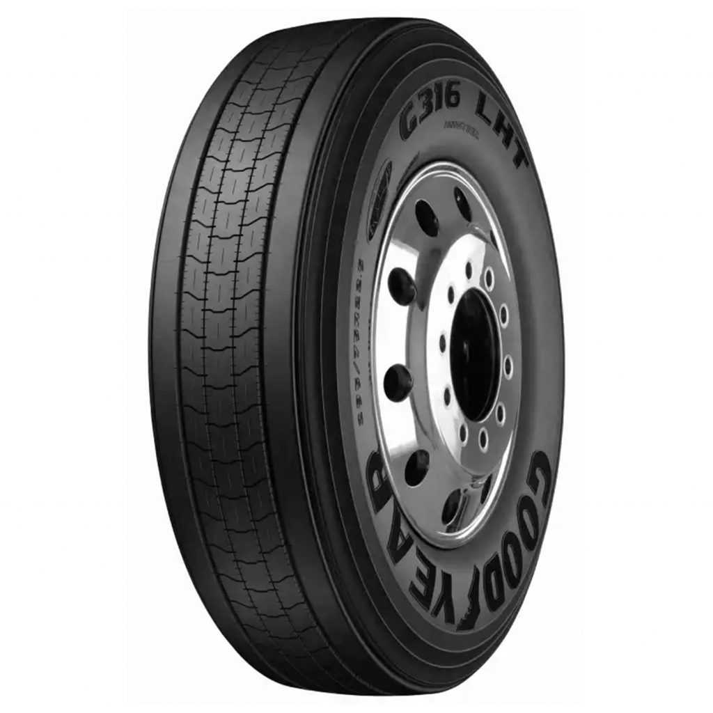 Llanta Goodyear G316™ LHT Compuesto especial en piso para favorecer el ahorro de combustible e incrementa el rendimiento. Ayuda a reducir la cantidad de energía generada dentro del piso y así lograr una baja resistencia al rodamiento y obtener mayor kilometraje con menor consumo de combustible.